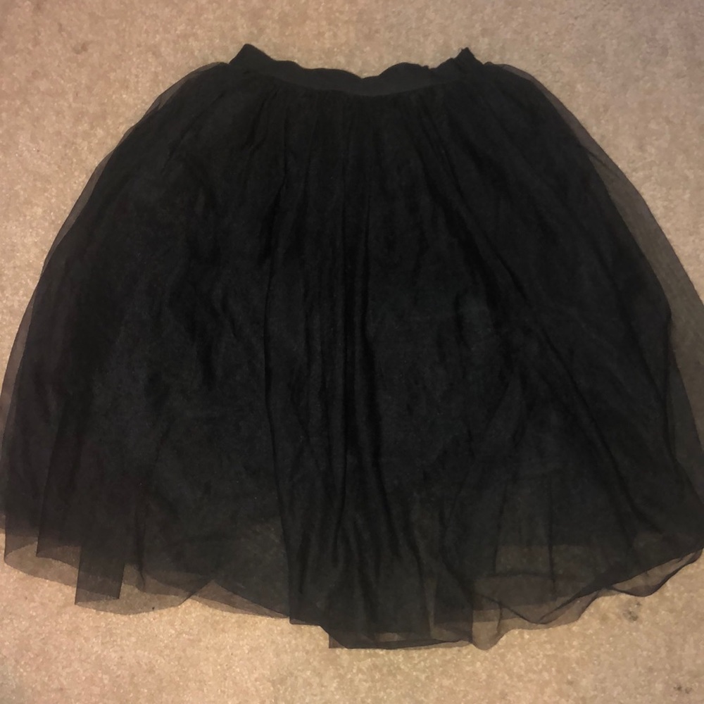 Medium Hot Monde Black Tulle Skirt